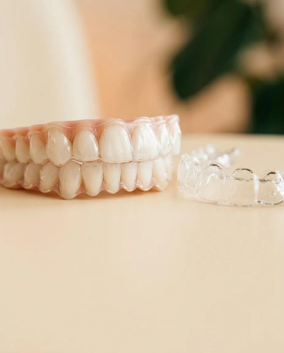 Clear aligner trays at Just Smile Miami