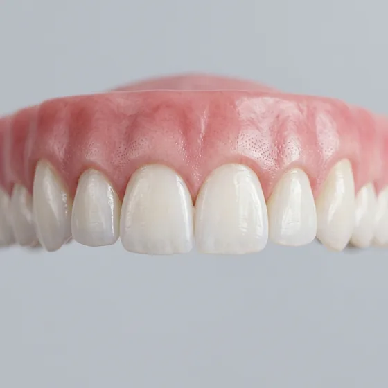 Línea de las encías pareja y equilibrada con dientes que se ven más largos
